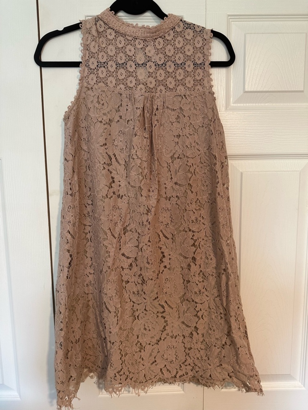 Xhilaration Taupe Lace Dress